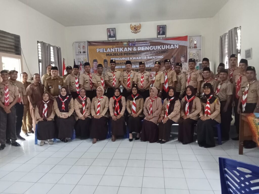 Pengurus Kwaran Gerakan Pramuka Muara Sabak Barat Dilantik, Ini Pesan Ketua Kwarcab IPTU Syapriwal, SE