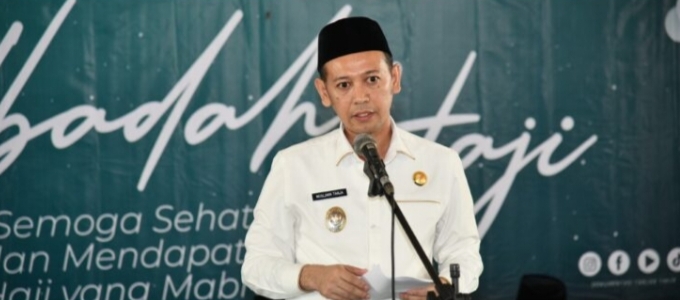 Wakil Bupati Muslimin Tanja Lepas Keberangkatan 125 Jemaah Calon Haji Tanjab Timur 1446 H/ 2025 M