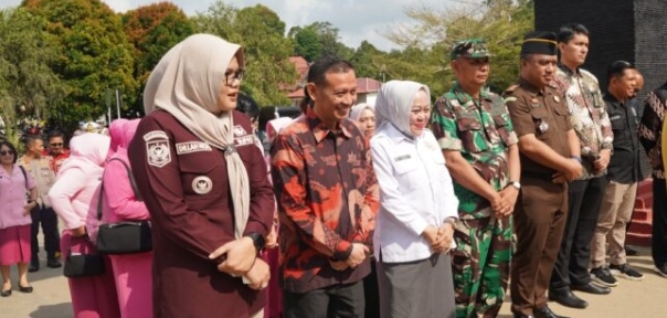 Bupati Hj. Dillah Hich dan Wakil Bupati Muslimin Tanja Sambut Kunjungan Kapolda Jambi Irjen Pol Krisno Halomoan Siregar Beserta Rombongan