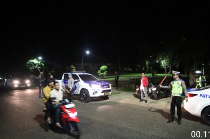 Upaya Cegah Kenakalan Remaja Di Wilayah Hukumnya, Polres Tanjab Timur Gelar KRYD