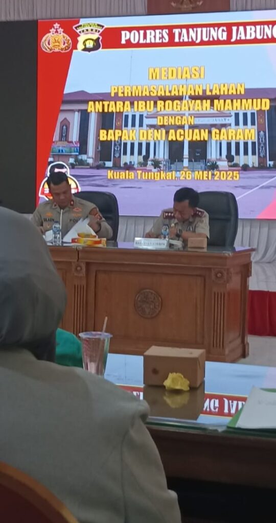 Sempat Adu Mulut, Sengketa Tanah 310 Ha di Polres Tanjab Barat Masuki Tahapan Berikutnya