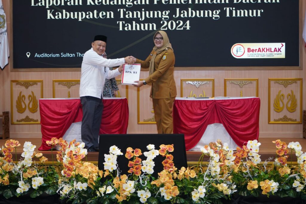 Kinerja Keuangan Baik, Pemkab Tanjabtim Diganjar WTP ke-8