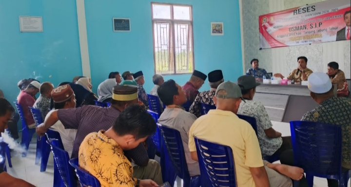 Serap Aspirasi Warga, Anggota DPRD Tanjabtim Usman Fokus pada Pemerataan Pembangunan