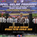 Polres Tanjung Jabung Timur menggelar Apel Gelar Pasukan Operasi Patuh Siginjai 2025