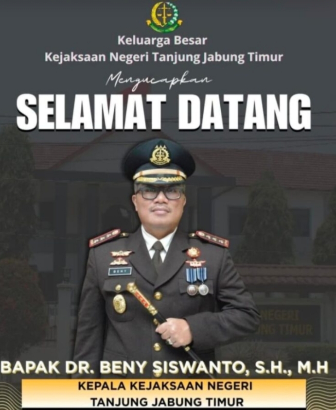 Dr. Beny Siswanto, SH.MH Resmi Jabat Kajari Tanjab Timur